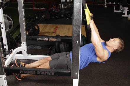 Inverted Row with Straps
