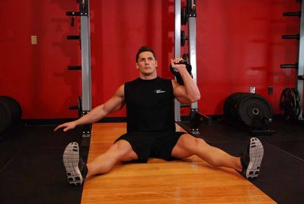 Kettlebell Seated Press