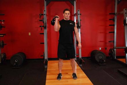 One-Arm Kettlebell Split Jerk